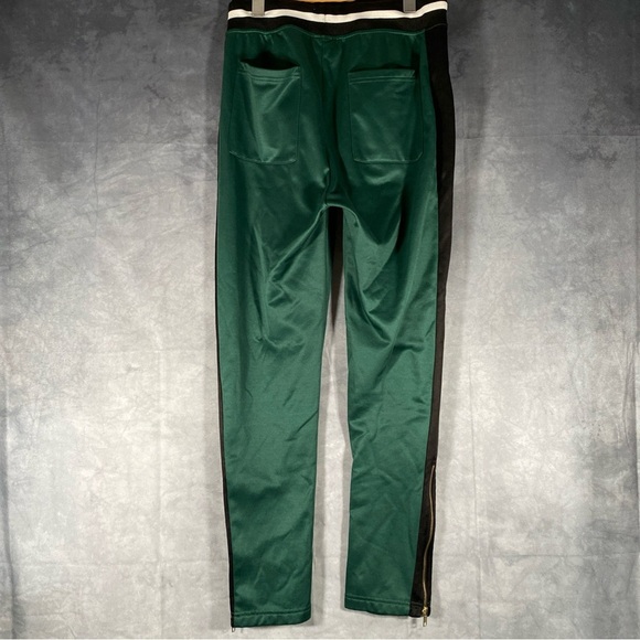Rocawear Track Pants Sz M Satiny Green Joggers Athletic Retro Y2K Streetwear - Picture 2 of 10